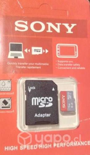 Memoria micro sd sony sd + adaptador pc