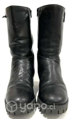 Bota 3/4 100% Cuero Marca Marquis N*37 Negro