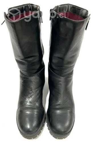 Bota 3/4 100% Cuero Marca Marquis N*37 Negro