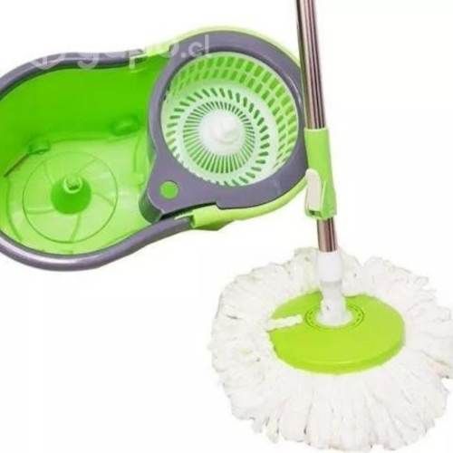 Mopa Giratoria 360 Trapeador Material Pp Verde