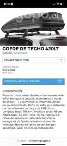 Portaequipaje peugeot rifter más accesorios