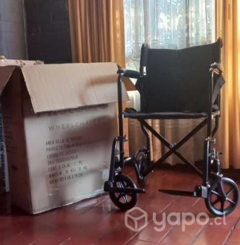 Silla de ruedas de transporte/paseo geriátrica