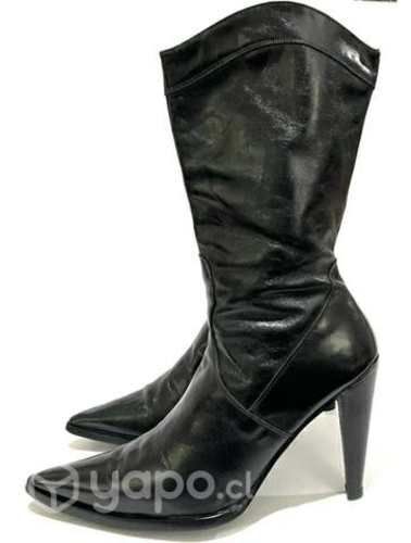 Bota Texana de Cuero Marca Marquis N*40 Negro