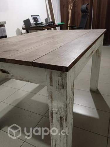 Mesa madera tipo rustica