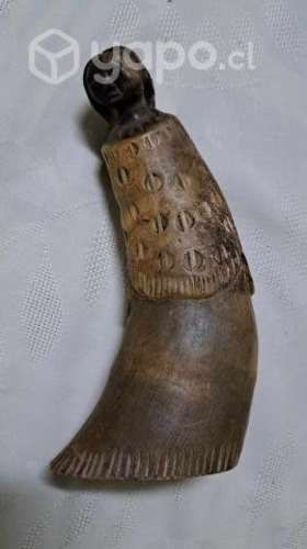 Antiguo cacho de ñaña mapuche