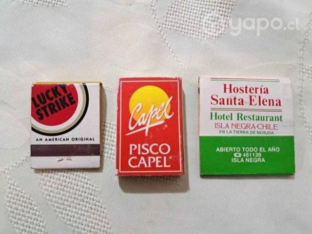 Pack de 3 cajas de fósforos antiguas