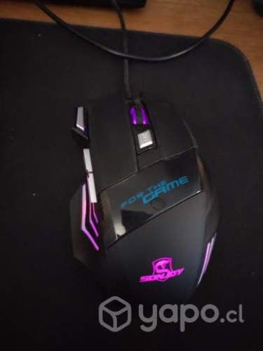 Teclado gamer mecánico y mouse gamer