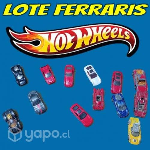 Lote De 13 Ferraris Escala 1/64 todos Hot Wheels