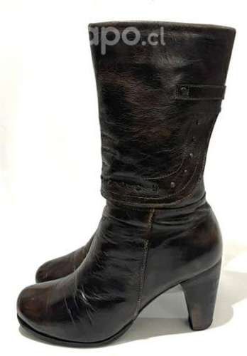 Bota 100% Cuero Marca Exs N*39 Café
