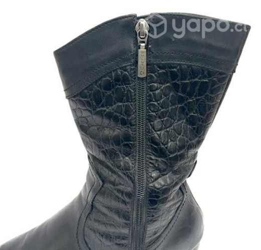 Bota Texana de Cuero Marca Caprice N*37 Negro
