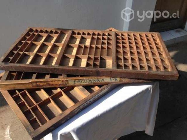 Cajas de tipografia antiguas