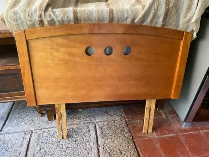 Respaldo cama plaza y media madera