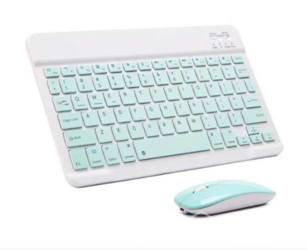 Set De Teclado Y Mouse Bluetooth Para Tablet