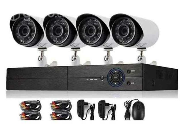 Kit 4 Camaras Seguridad Con Dvr Wifi Hd1080 Visión
