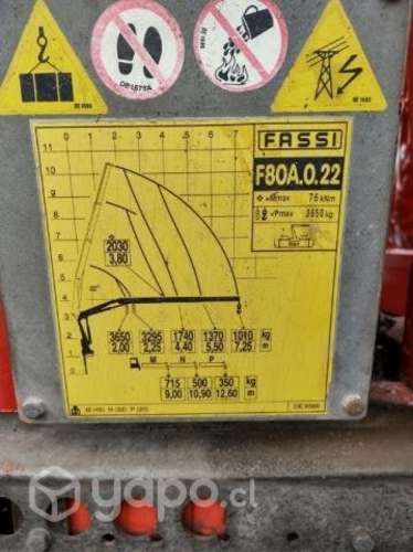 Camión pluma Beiben 4x4