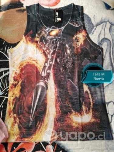 Polera musculosa de varón talla M nueva
