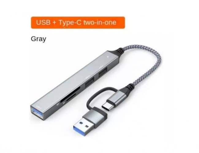 Concentrador De Red 5 En 1 Tipo C, Alta Velocidad