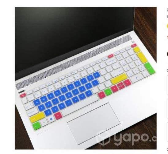 Protector De Teclado SiliconaPara Portátil Hp 15,6