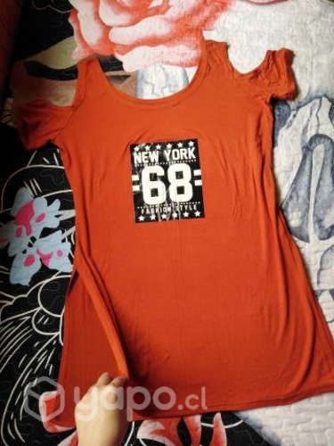 Polera hombros descubiertos talla L-XL nueva