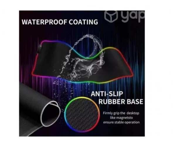 Mouse Pad Gamer Alfombrilla Antideslizante Luz Led