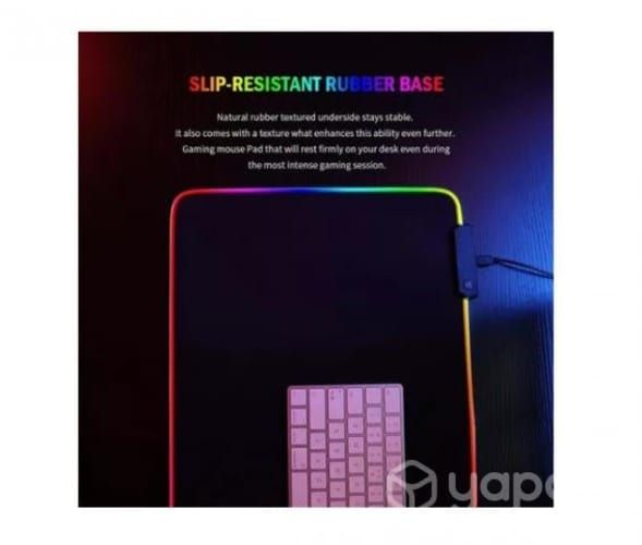 Mouse Pad Gamer Alfombrilla Antideslizante Luz Led