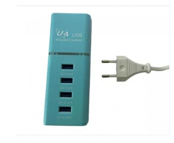 Concentrador Multi Usb 4 Puertos - Toma Corriente