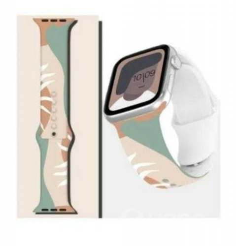 Correa De Silicona Con Diseño Abstracto Para Apple