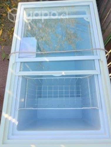 2 congeladoras tapa de vidrio