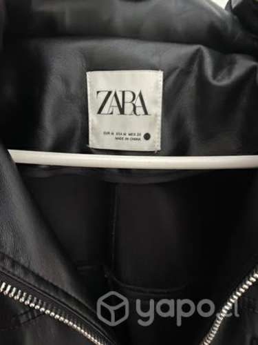 Chaqueta cuero Zara