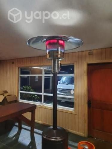 Estufa de patio alta en acero inoxidable