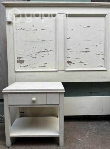 Respaldo Cama King y Veladores - Color Blanco