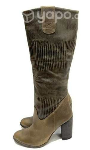 Bota Larga de Cuero Graso Marca Pixipie N*36