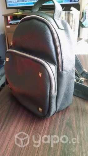 Mochila Cartera Negra, Mujer