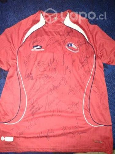 Camiseta Seleccion Chilena 2007 Firmada x Plantel