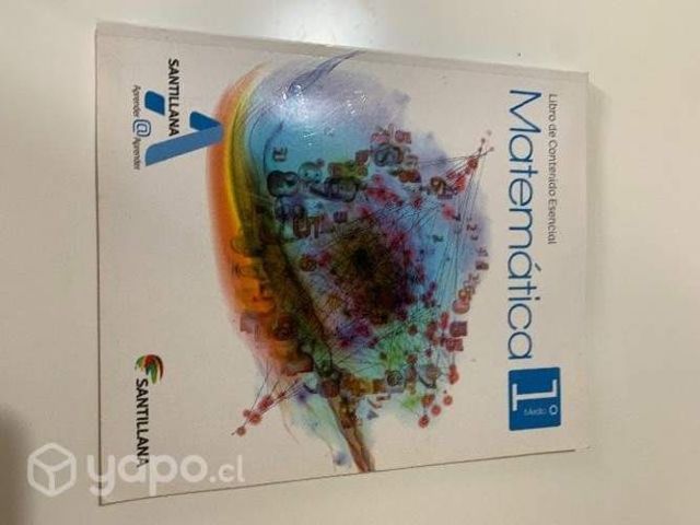 Libro matemática Santillana primero medio.