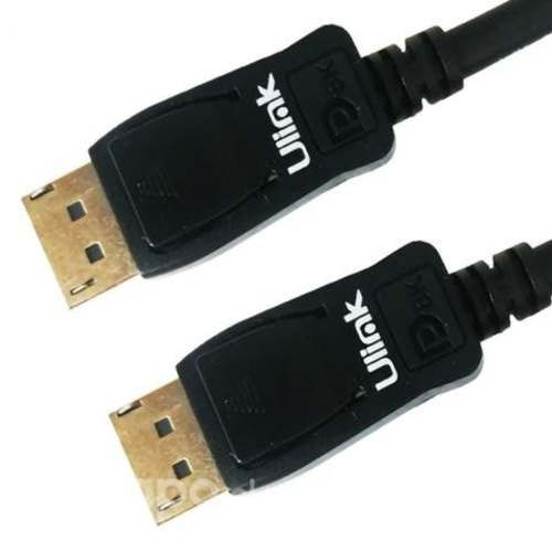 Cable display port 1,8 metros, 8k v1.4, negro