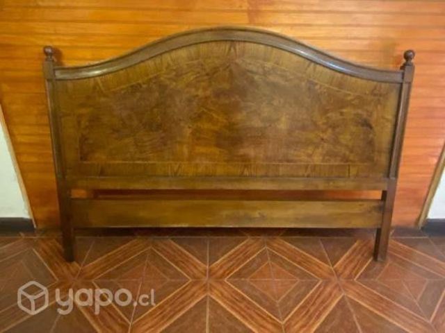 Venta respaldar cama dos plazas madera caoba
