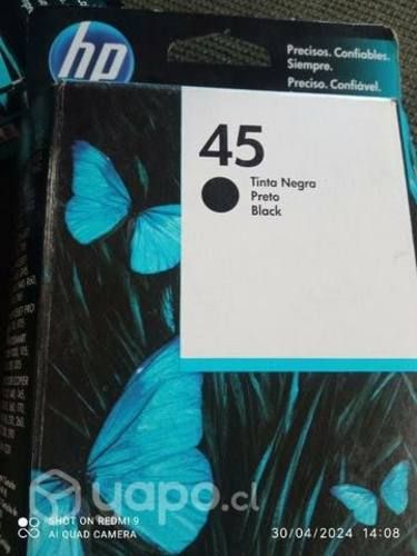Tinta HP 45 black original de alta