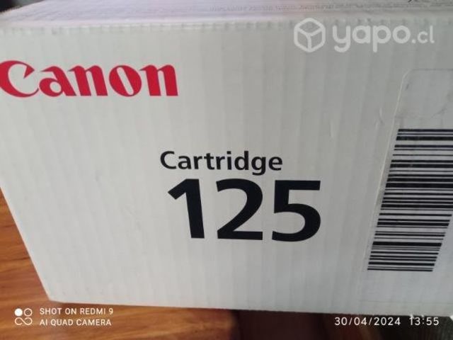 Toner Canon 125 black original de alta