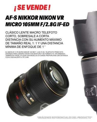 LENTE MACRO NIKORR 105mm