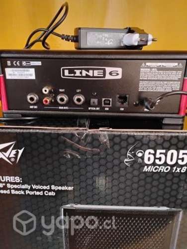 Gabinete peavy y pream guitarra line 6