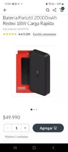 Bateria carga rapida celulares xiaomi