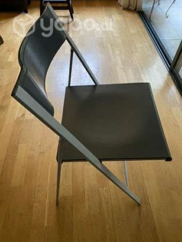4 Sillas plegable gris