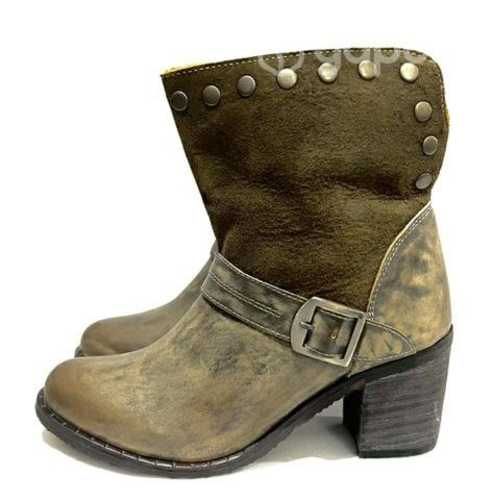 Botín de Cuero Marca Pixipie N*37 Café Matizado