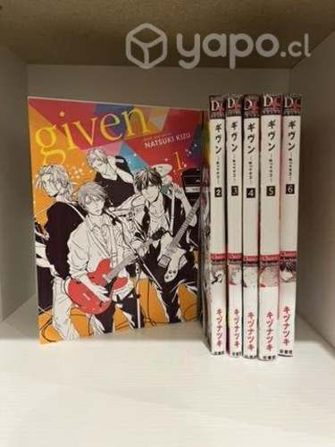 MANGAS GIVEN del 1 al 6 (no originales)