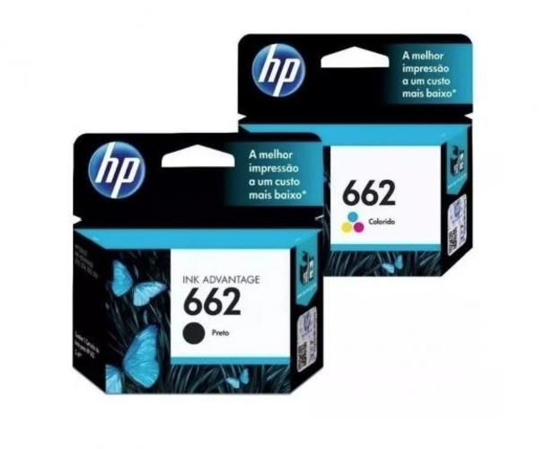 Pack tinta HP 662 Negra y Tri Color