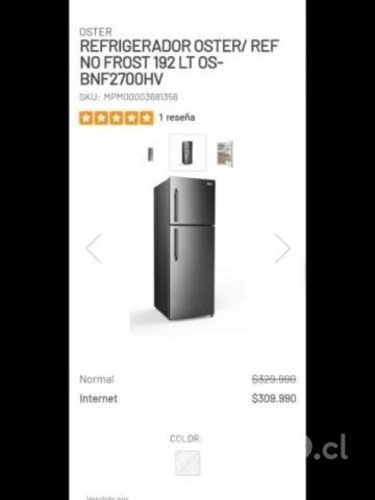 Refrigerador Oster, 192 LT