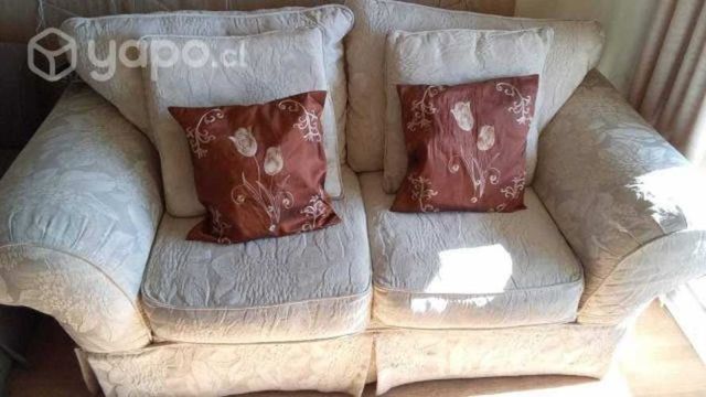 Sofa 2 cuerpos de tela