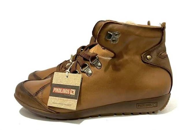 Botín 100% Cuero Marca Pikolinos N*37 Café