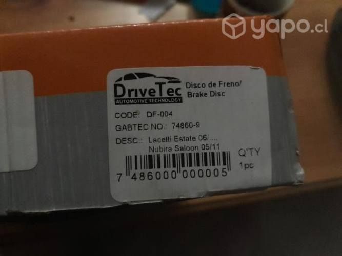 Par discos freno nubira